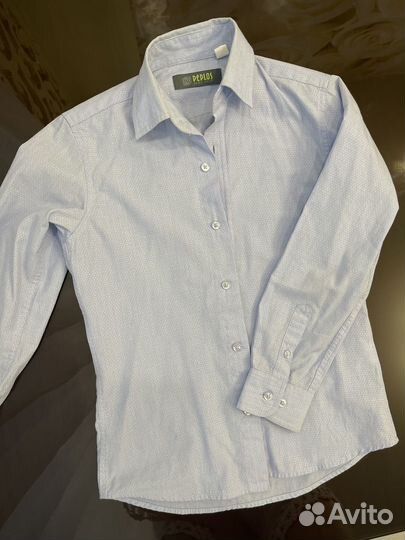 Рубашка с длинным рукавом для мальчика 122-128