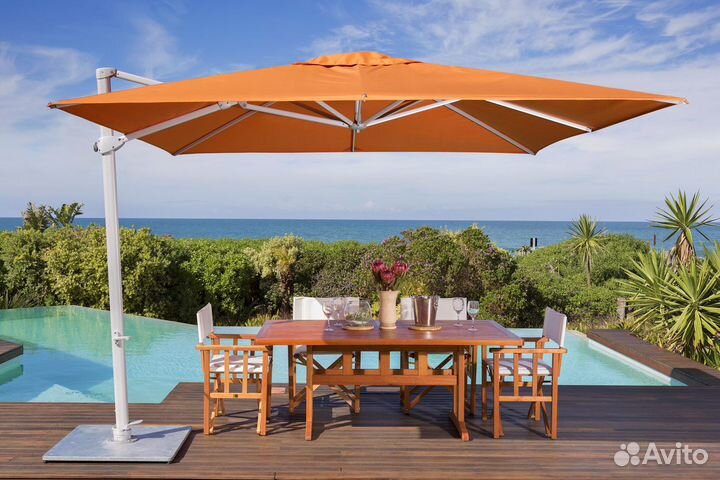 Зонт пляжный с каменной подставкой