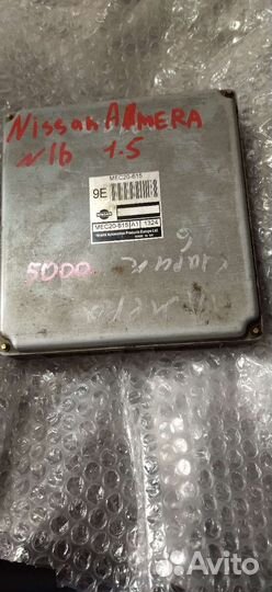 Эбу блок управления двигателем Nissan Almera N16