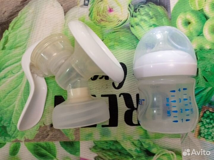 Молокоотсос avent ручной + подогреватель бутылочек