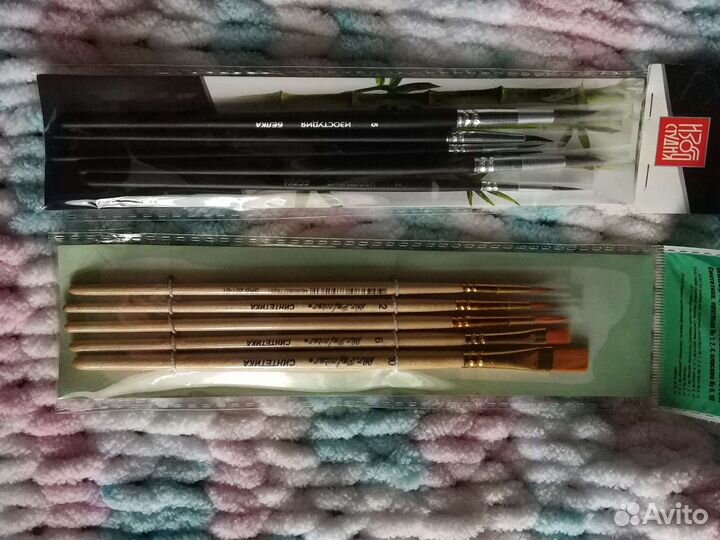 Набор художественных кистей по 5шт