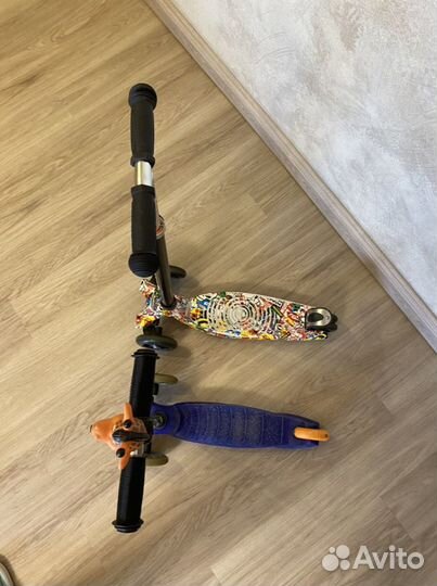 Самокат трехколесный складной