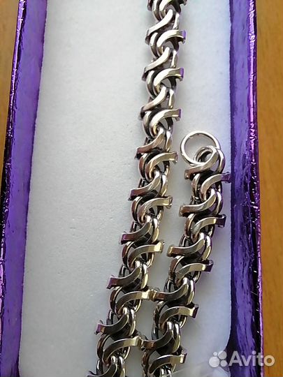 Серебряный браслет мужской 925