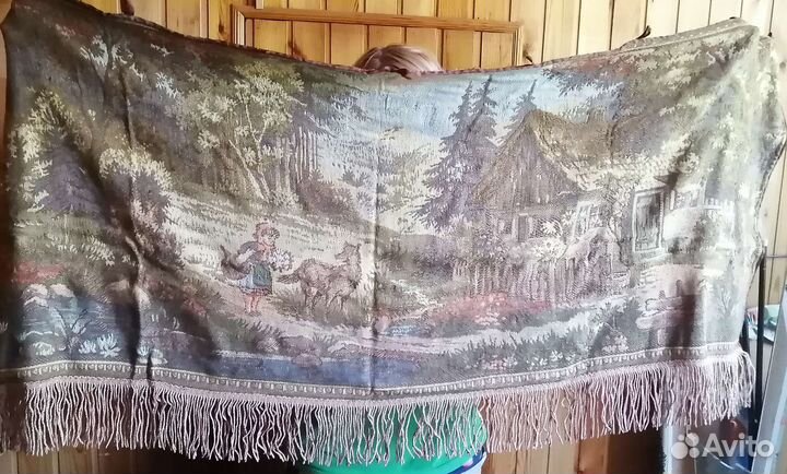 Гобелен ковёр настенный советский Красная Шапочка