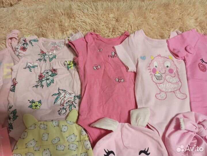 Боди джемпер шапочки для малышки