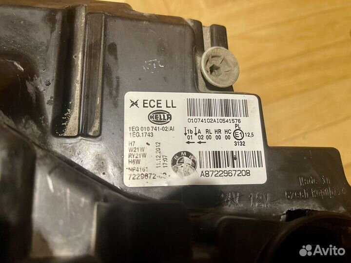 Фара правая BMW F20 hella