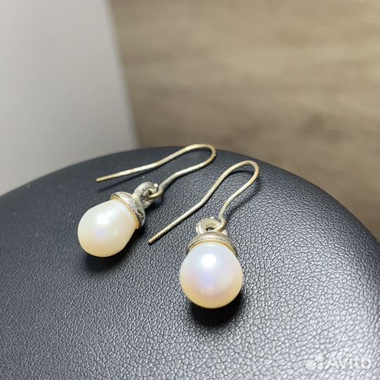 Винтажные Серьги С Жемчугом Жемчуг Ретро