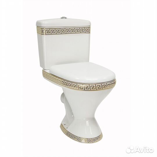 Унитаз-компакт Della enkel Plus 45 Версаче золото