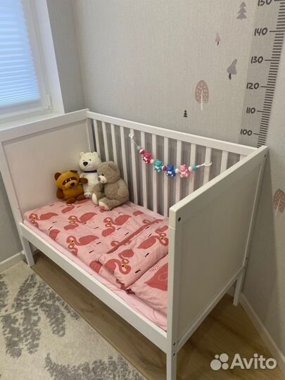 Детская кроватка IKEA сундвик