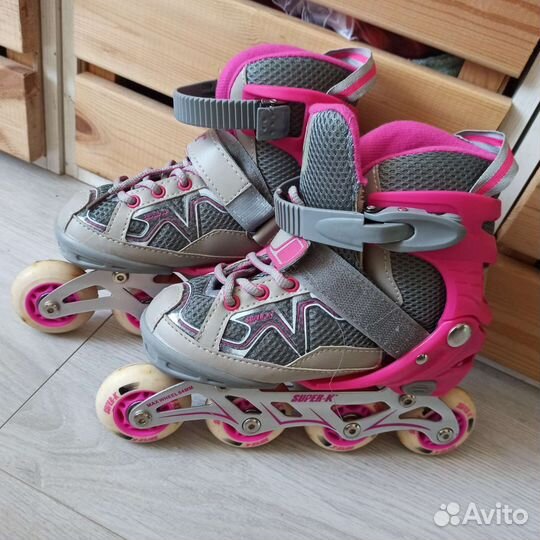 Комплект Ролики + защита для девочки и защита