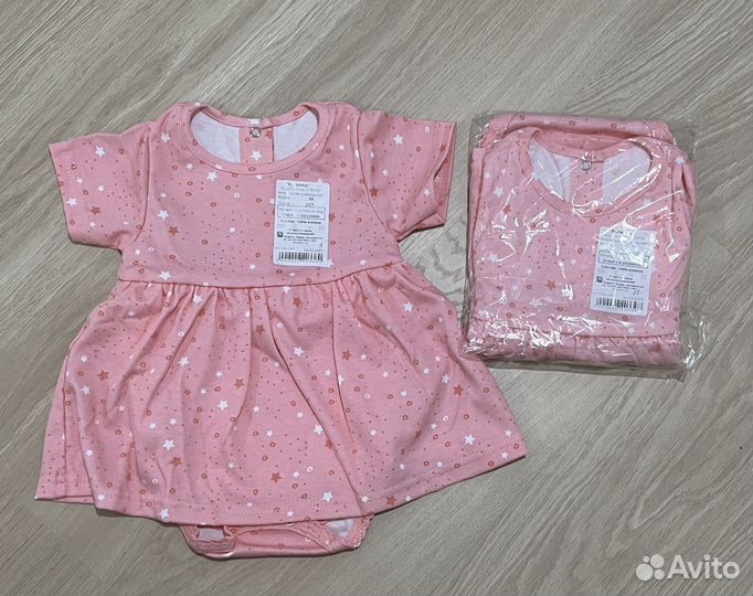 Платье - боди для девочки 80