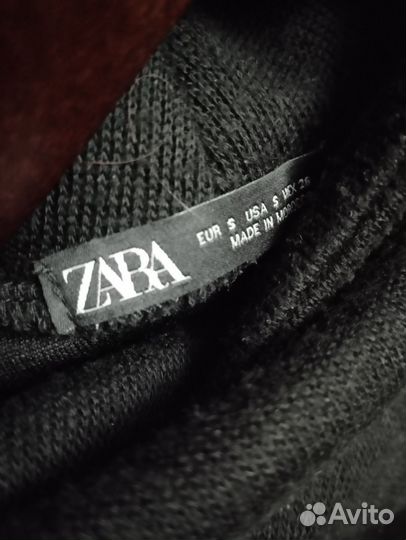 Платье zara черное размер S