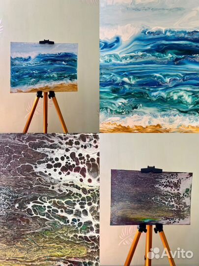 Интерьерные картины в технике 