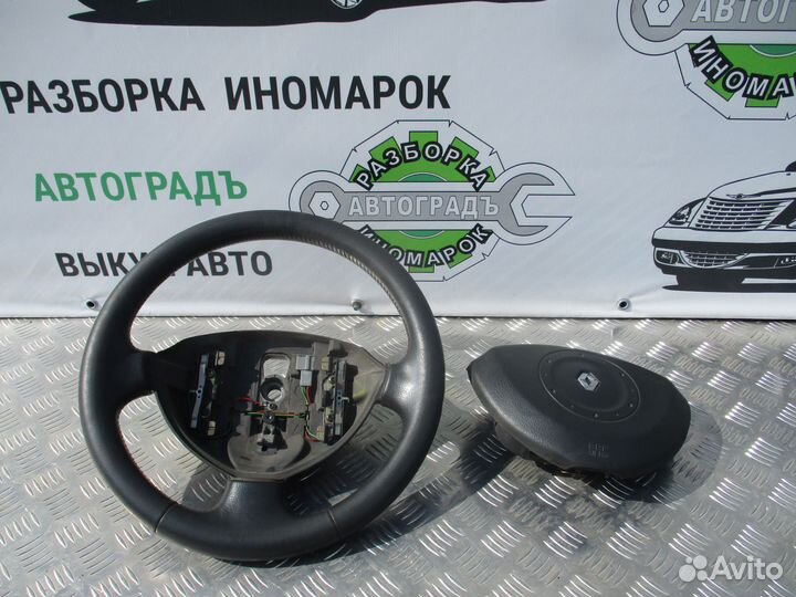 Рулевое колесо с airbag Renault Laguna 2 2002г 1.9