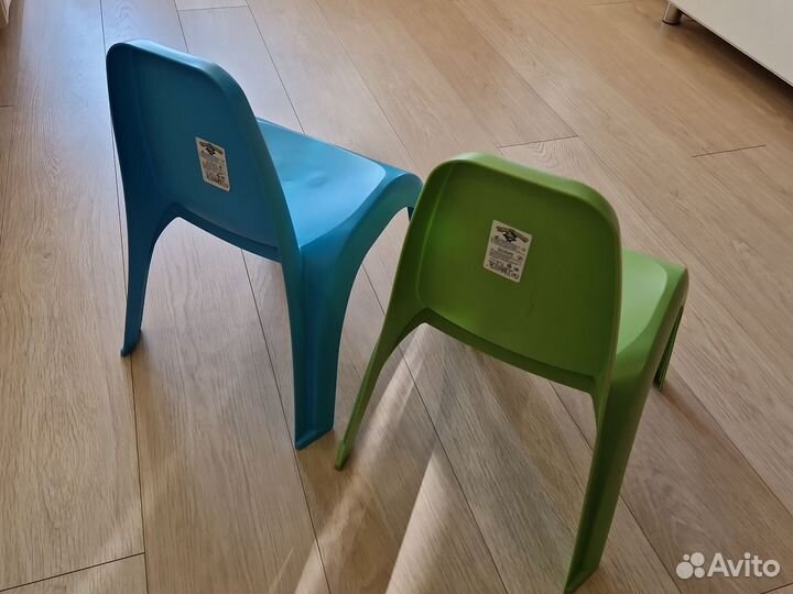 Стул (1 шт, синий) детский пластиковый