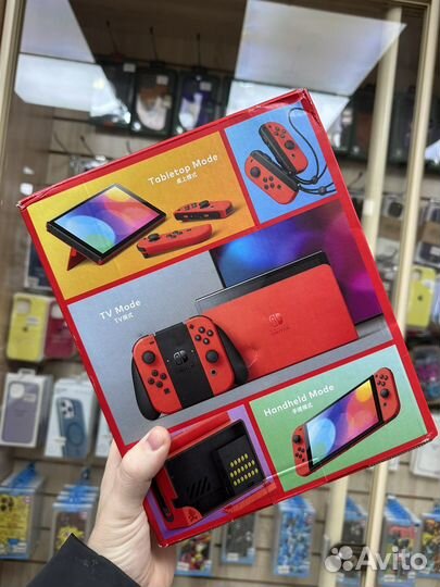 Nintendo Swith oled Mario Edition прошитая