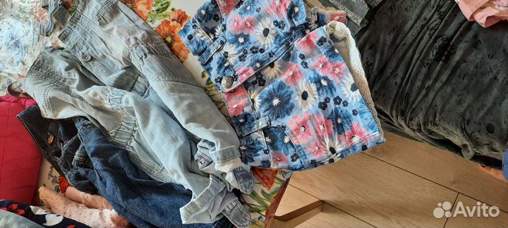 Много вещей на девочку пакетом