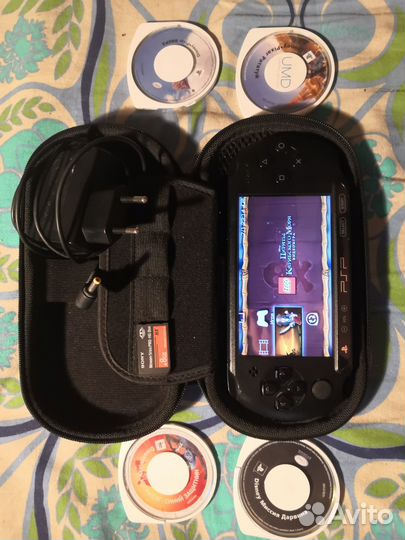 Psp e1008, полный комплект, Прошита