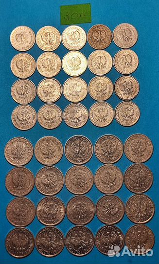 Монеты иностранные набор 306,307,317,322,325