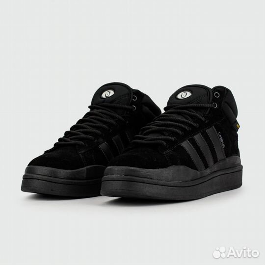 Кроссовки Adidas Campus Black with Fur