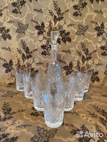 Хрусталь времен СССР стаканы графины стопки