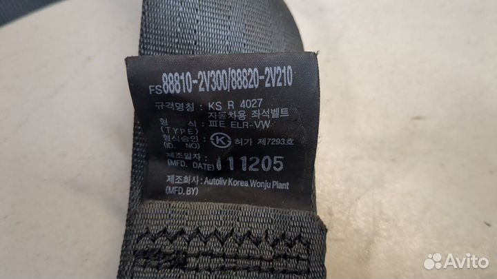 Ремень безопасности правый передний Hyundai Veloster 2011