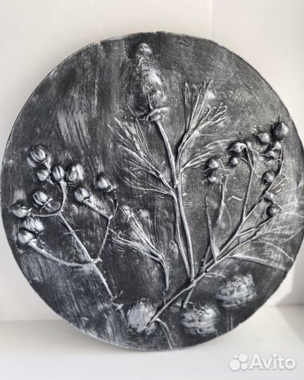 Ботанический барельеф 29 см