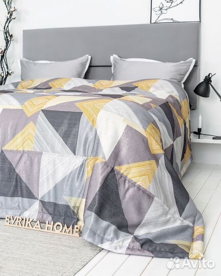 Покрывало пабло охра новое плед на кровать