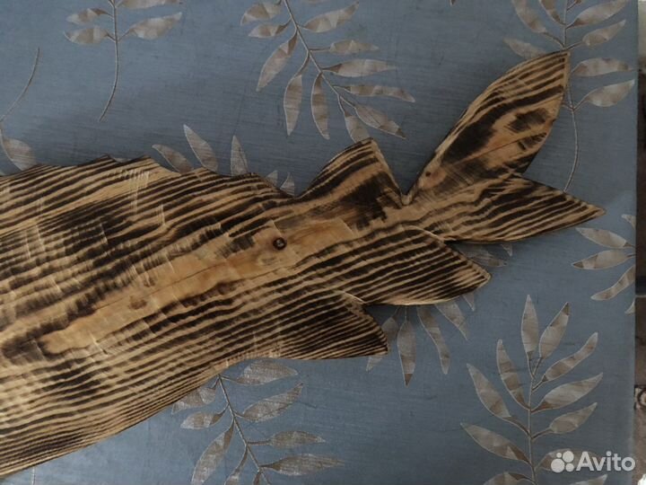 Доска деревянная Стерлядь для подачи