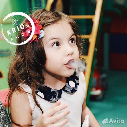 Крио шоу. Изготовление мороженого. Серебряное шоу