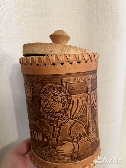 Емкость ECO береста ручная работа