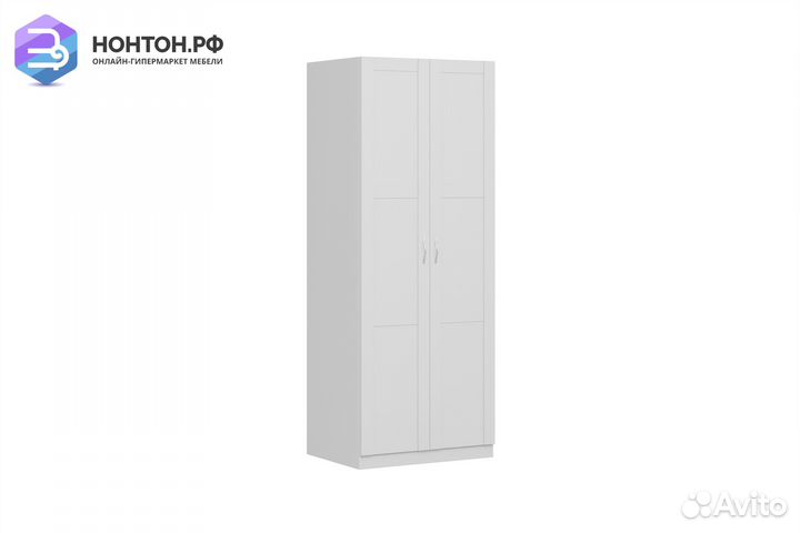 Шкаф двухстворчатый Пегас белый