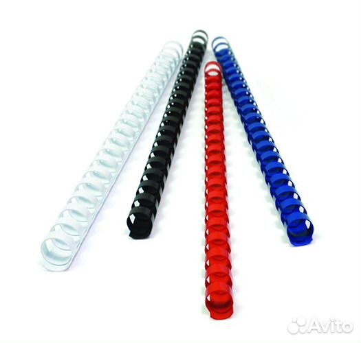 Пластиковая пружина для брошюратора 10 мм, А4, 100