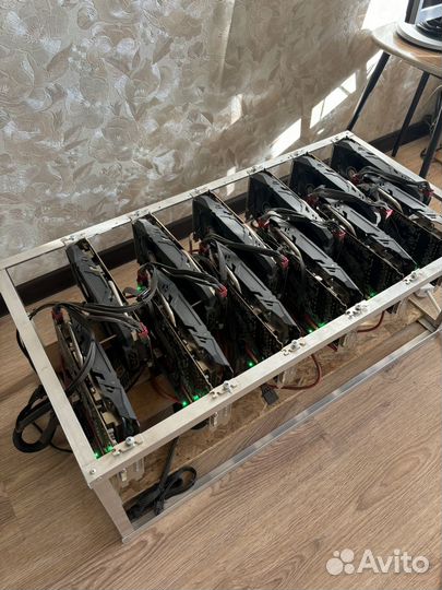 Риг на видеокартах Radeon RX 580 Red Dragon 8 GB