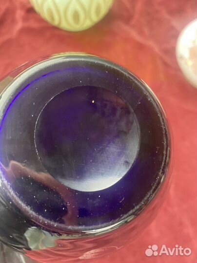 Ваза кувшин стекло фигурка медведь