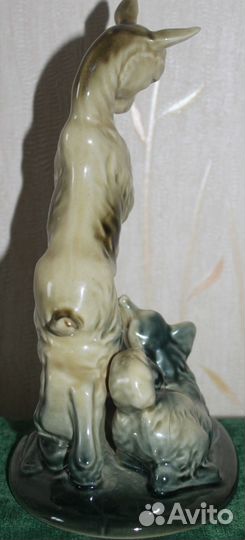 Статуэтка Козлёнок и Щенок Куйбышевский з-д СССР