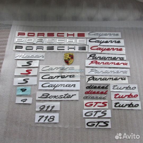 Оригинальные Эмблемы шильдики надписи Porsche разн