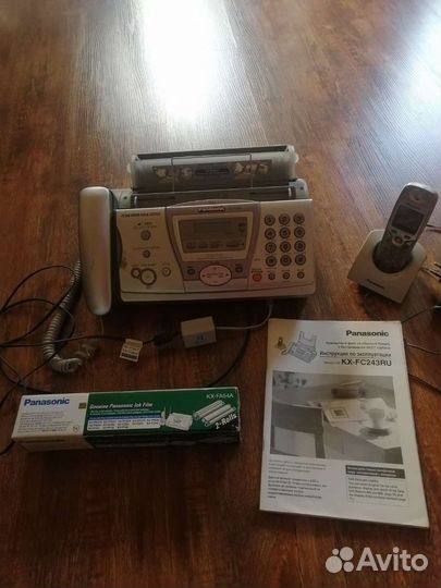 Телефон проводной с факсом Panasonic