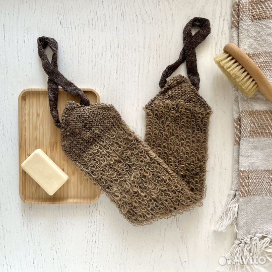 Мочалки ручной вязки