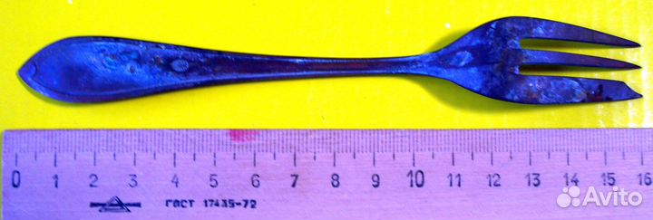 Вилка д устриц Германия 1891-1930 Berndorf Alpacca