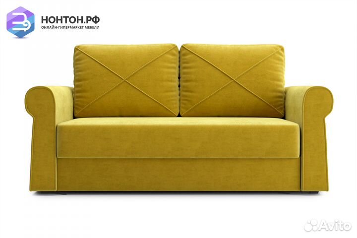 Диван еврокнижка Лира горчичный