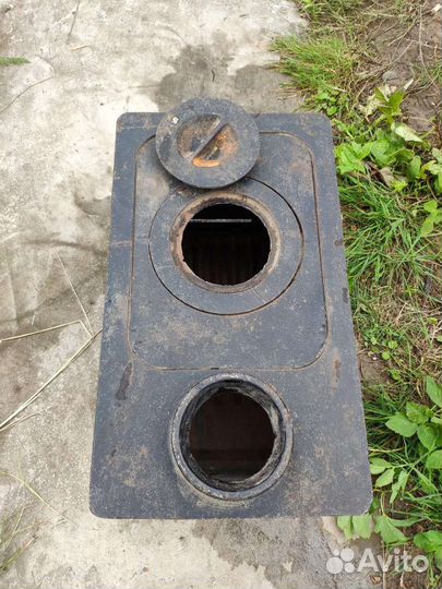 Чугунная дачная печь-буржуйка