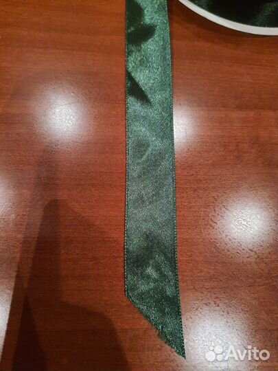 Лента атласная зеленая 2,5 см