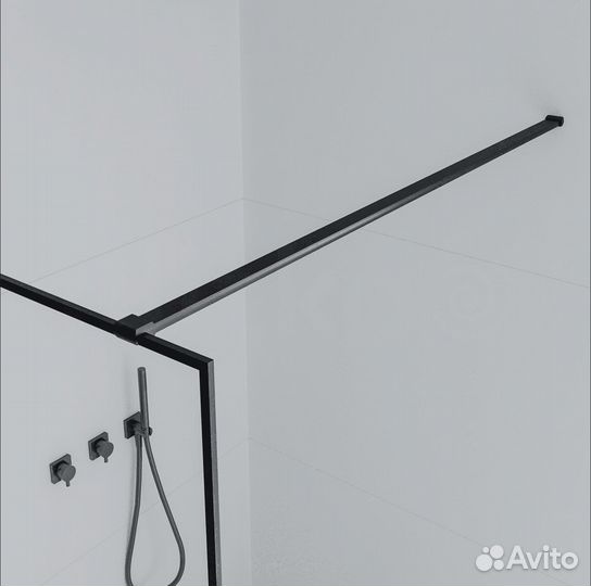 Огражденние для душа из закалённого стекла