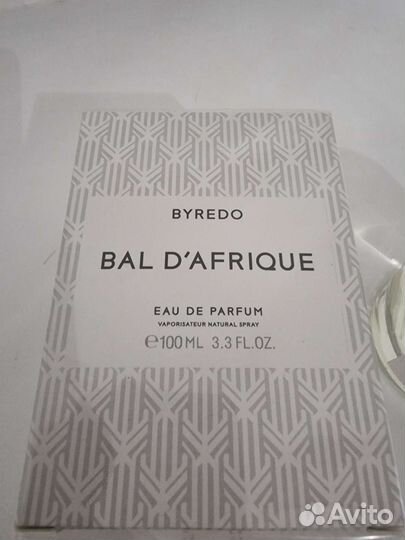 Духи byredo Bal d Afrique100мл целые
