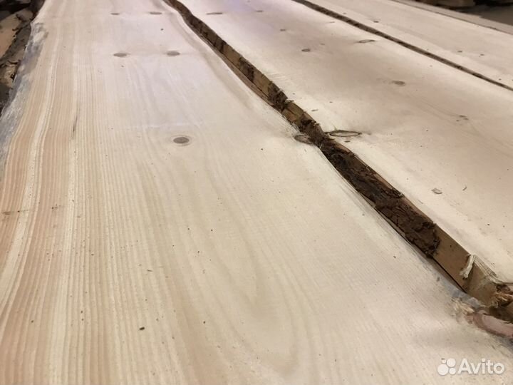 Необрезные доски из кедра /25х250х6000мм