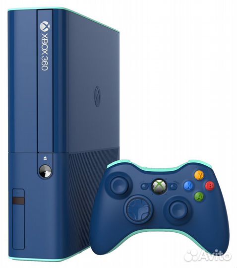 Xbox 360 E 750 Gb Синий С Играми В Памяти