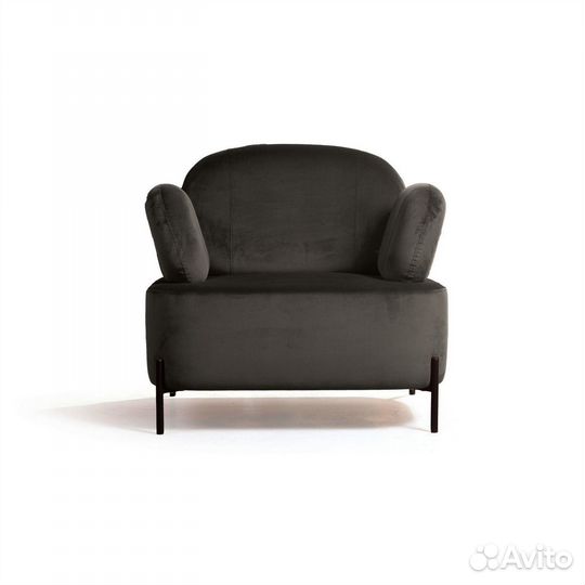 Кресло Dandy, бархат matte 80 серый