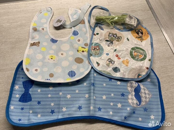 Бутылочки, поильники, нагрудники и пр