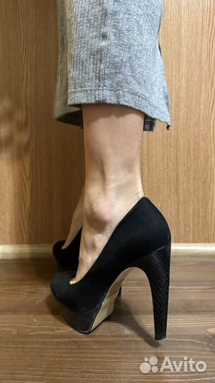 Туфли классические черные женские, размер 35